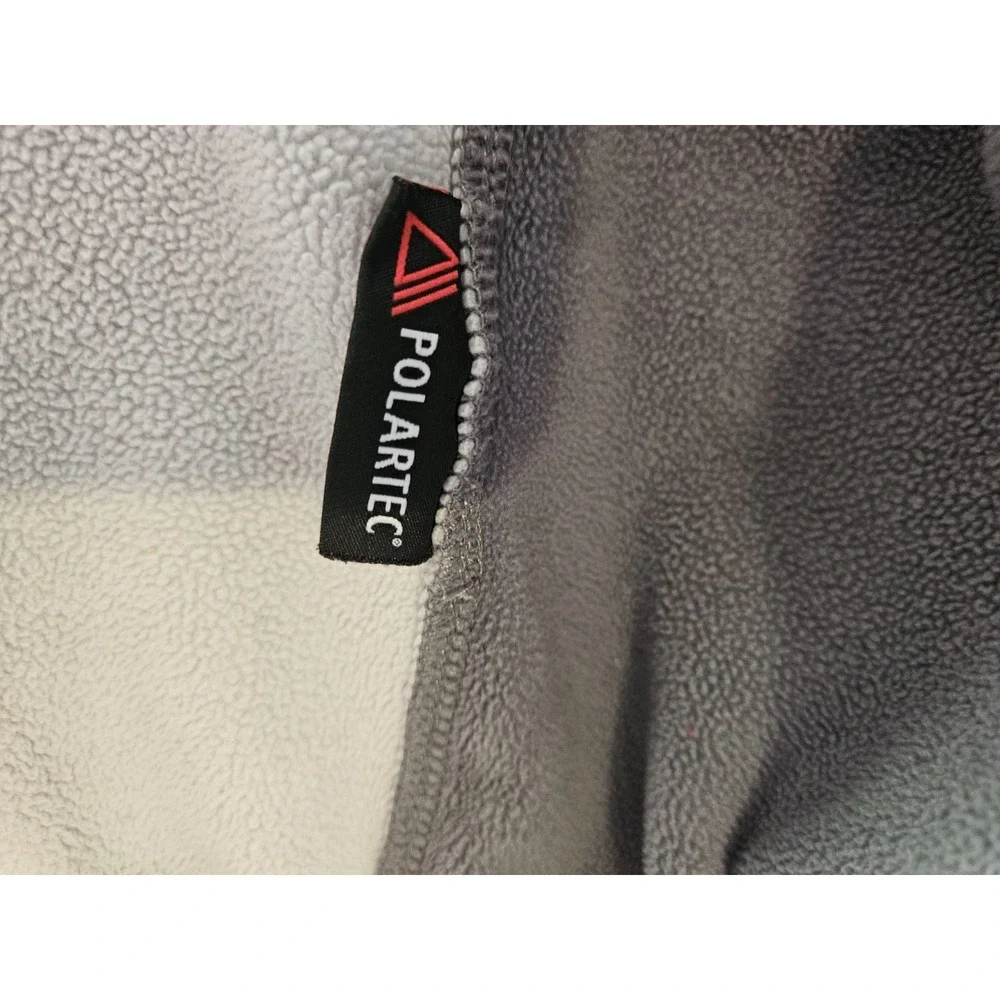 The North Face Polartec Fleece Jacket Men's Large Gray Full Zip Lightweight...